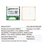 QUESCAN Ublox M10 10Hz GPS Compass Module for FPV Drone Flight Controller ArduPilot Betaflight INAV GPS Galileo GLONASS BeiDou