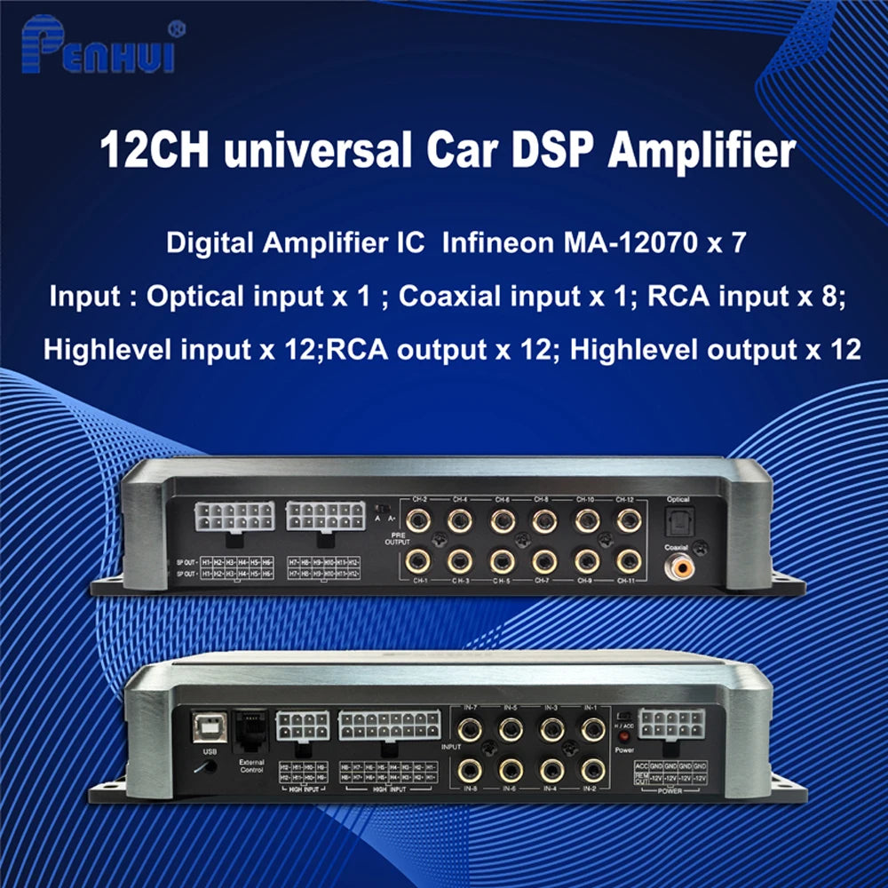 Усилитель с проходным DSP процессором RedPower IMPERATOR 12 каналов Car DSP Amplifier