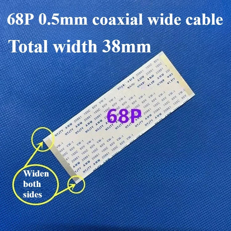 1PCS AWM 20706/20861 Flexible Flat Cable, Gold-Plated FFC FPC 0.5mm Pitch 40-96Pin 105C 60V VW-1 Ribbon Cable