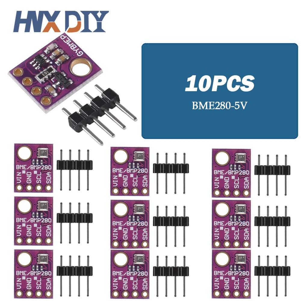 1-10pcs BME280 BMP280 5V 3.3V Digital Sensor Temperature Humidity Barometric Pressure Module I2C SPI for Arduino