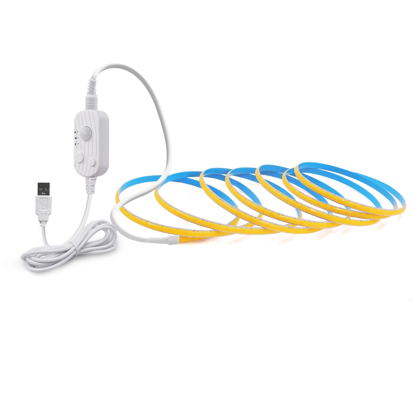 3MM 5MM 8MM COB LED Light Strip 5V 320LEDs PIR Motion Sensor Flexible Night Light USB/AAA Battery Powered Tape 3000K 4000K 6000K