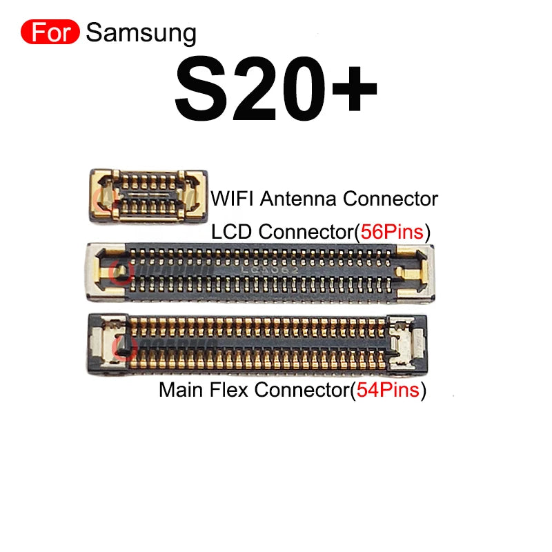 2Pcs For Samsung Galaxy S20 Plus S20+ LCD FPC Plug Main Board PCB Connector Mainboard Flex Connector WIFI Signal Antenna Repair