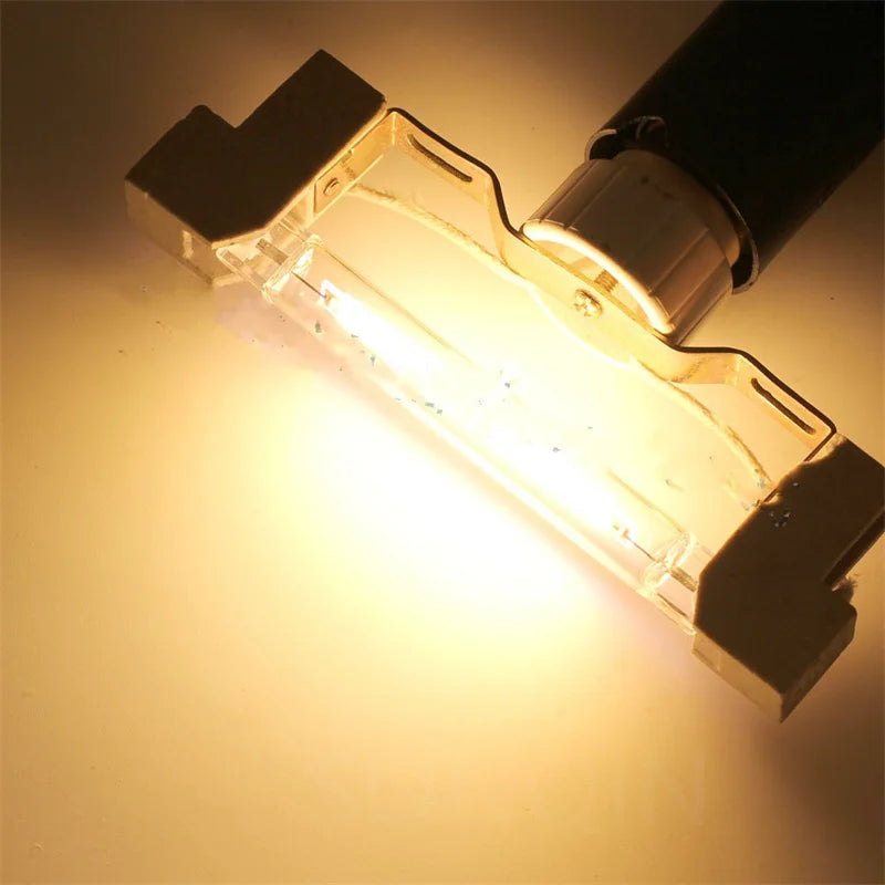 R7S LED Glass Tube COB Bulb 78MM 118MM High Power R7S Corn Lamp J78 J118 Replace Halogen Light AC 110V 220V Lampadas