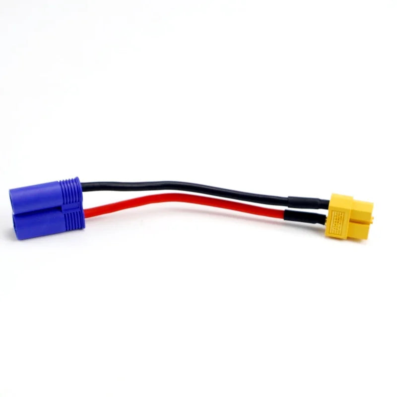 1/2/5PCS XT60 to EC5 Connector Adapter Charge Cable Lead Wire 14AWG 10CM for ISDT Style Chargers