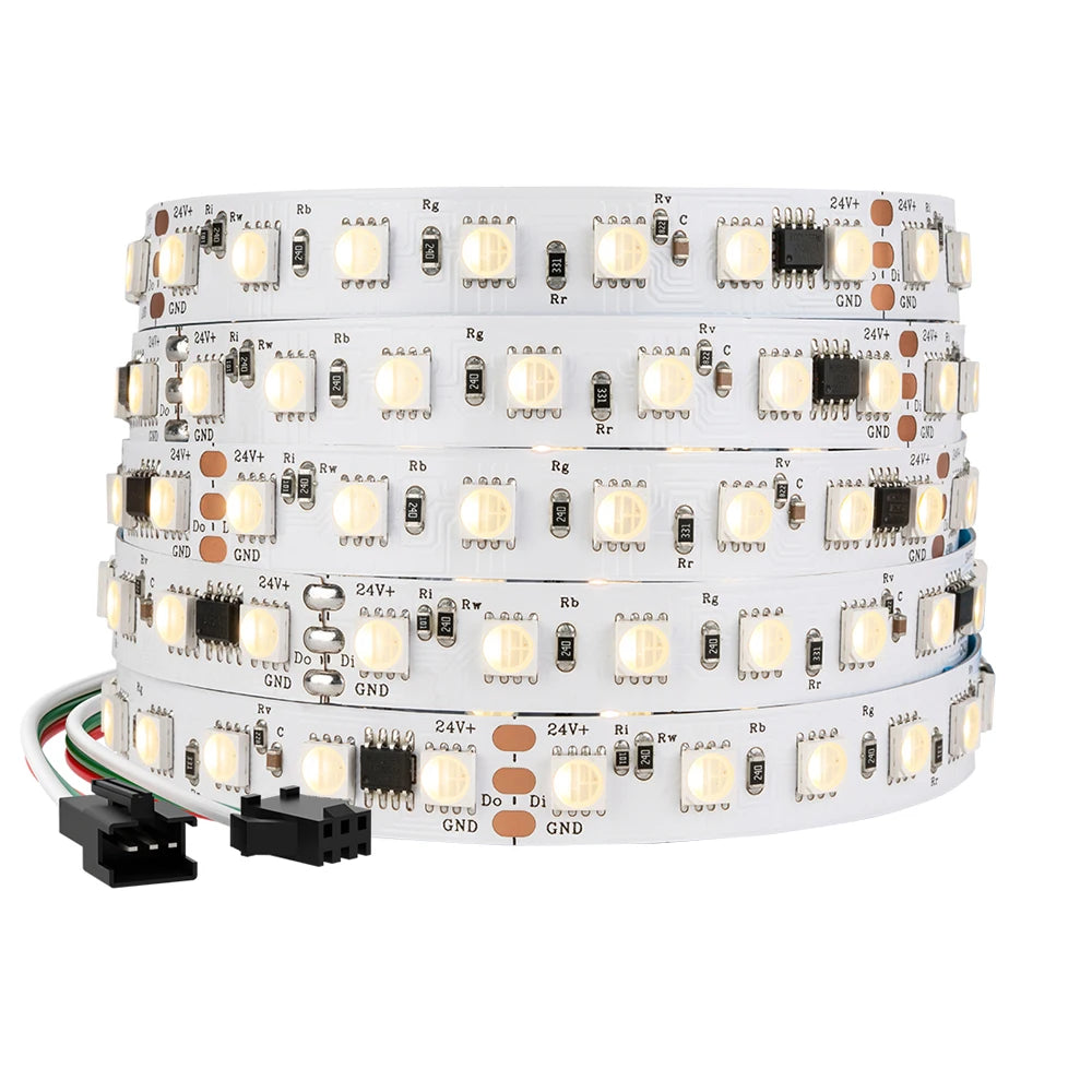 WS2814 DC12V 24V Led Strip Light 4 in 1 Similar SK6812 RGBW Pixels Addressable WS2811 RGBWW RGBCW 5050 3 Pin Lights IP30 65 67
