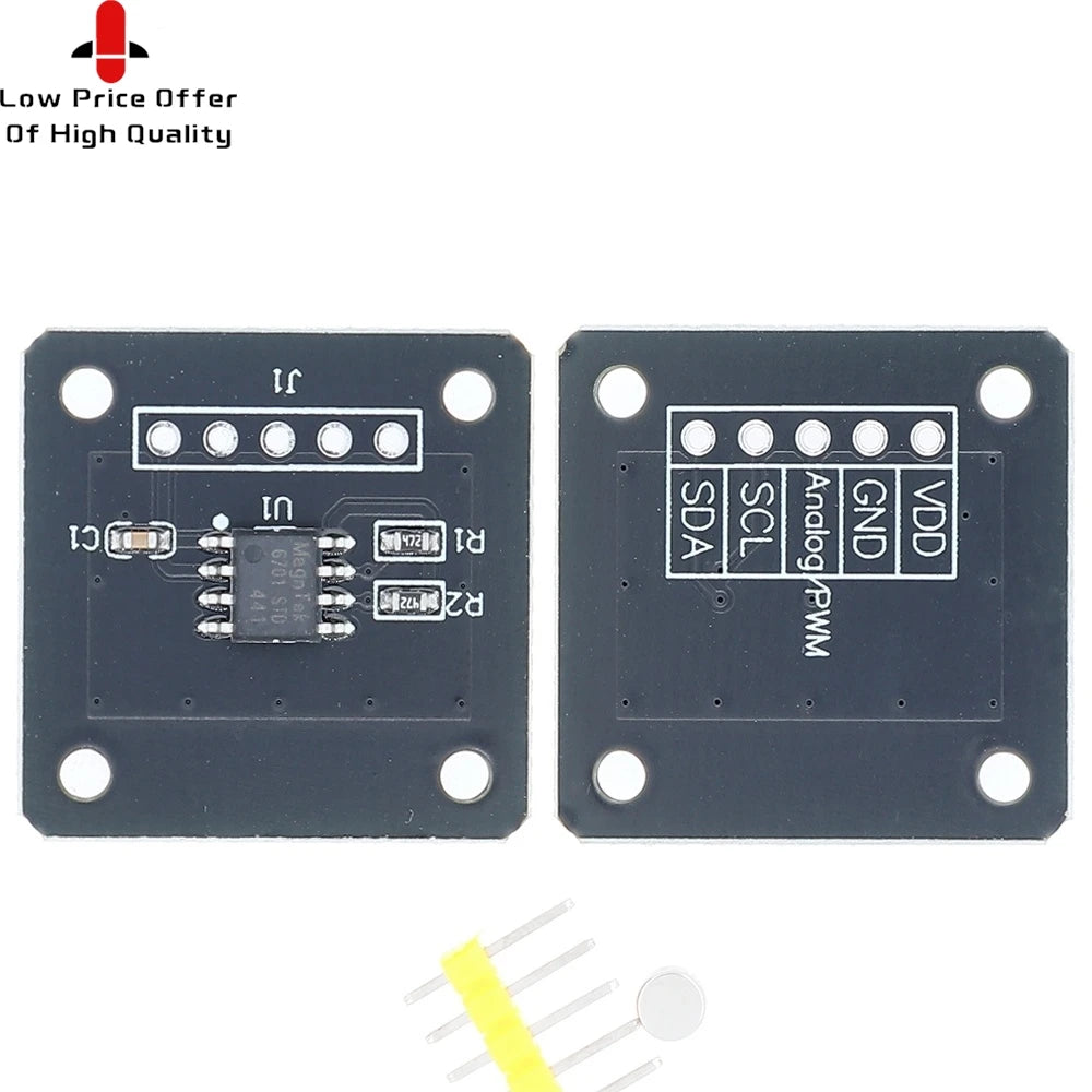 SAMIROB MT6701 Magnetic Encoder Magnetic Induction Angle Measurement Sensor Module 14bit High Precision Instead Of AS5600