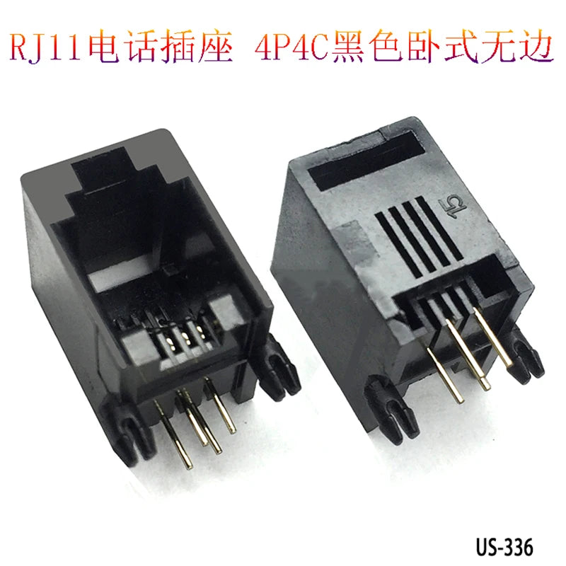 10PCS Telephone Socket Connector RJ11 RJ12 RJ45 Telephone Wifi Female Socket 2pin 4pin 6pin 8pin 4P4C 6P6C 6P4C 8P8C RJ45 Jack
