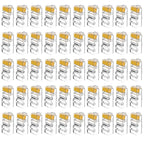 RJ45 Connector CAT6 Pass Through Connectors Crystal End Gold-Plated 8P8C Crimp UTP Standard Ethernet Network Modular Plug