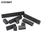 10PCS SMT 1.27mm 1.27 Double Row Female Breakaway PCB Board Pin Header socket Connector Pinheader 2*5 2*10 2*8 2*7 2*20 2* 3-50P