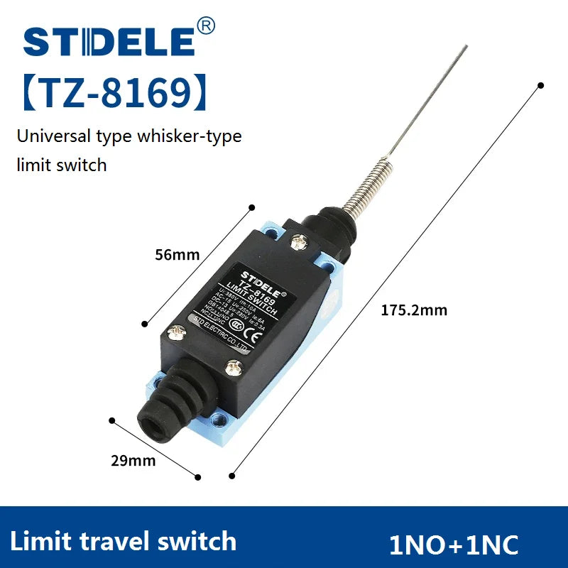 High-Quality Water and Oil Proofing Limit Switches TZ-8104, TZ-8108, TZ-8111, TZ-8122, Small Contact Type Limit Switches