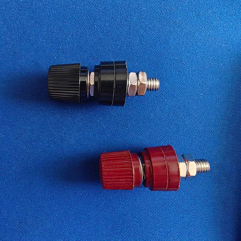 1Pcs Red Black 6mm Posts Terminal Blocks Power Supply Terminals M6 Welding Machine Inverter Post Connector