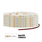 5mm 8mm Led Strip Light RA98 10mm PCB 2700K 3000K 3500K 4000K 5000K 6000K 5m 10m 24V 2835 120 240 LEDs Flexible Tape Lighting