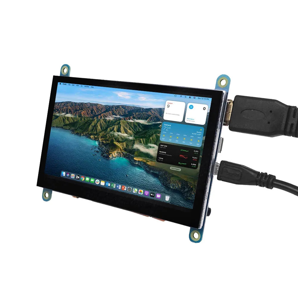 5 Inch IPS LCD HDMI 800 x 480 Capacitive Touch Screen LCD Display, Suitable For Sony PS4/Raspberry Pi/PC/Banana Pi