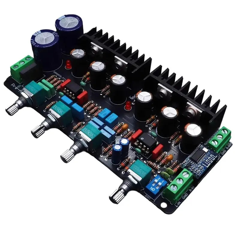 CJSD-Bluetooth Hi-Fi Preamp Board M5 Class A Parallel Design, Tube Sound Tone Preamplifier High-Fidelity Tube-Sounding Board