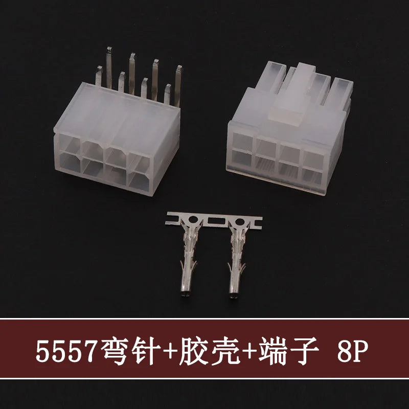 5Sets Molex 4.2mm Automotive Wire Connectors Plug 5557 Series RA Wafer Female Terminal 2-24P Housing for Electrical Wiring