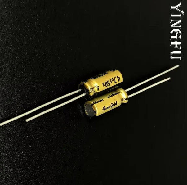 10Pcs/100Pcs 4.7uF 50V NICHICON FG(Fine Gold) 5x11mm 50V4.7uF Top Grade Audio Capacitor