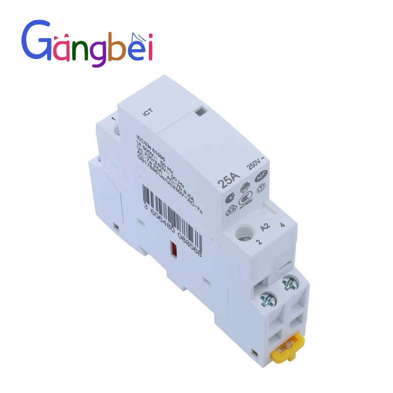Modular Household Contactor 220V ICT 2P 16A 20A 25A 2NC 2NO 1NO 1NC 50/60Hz