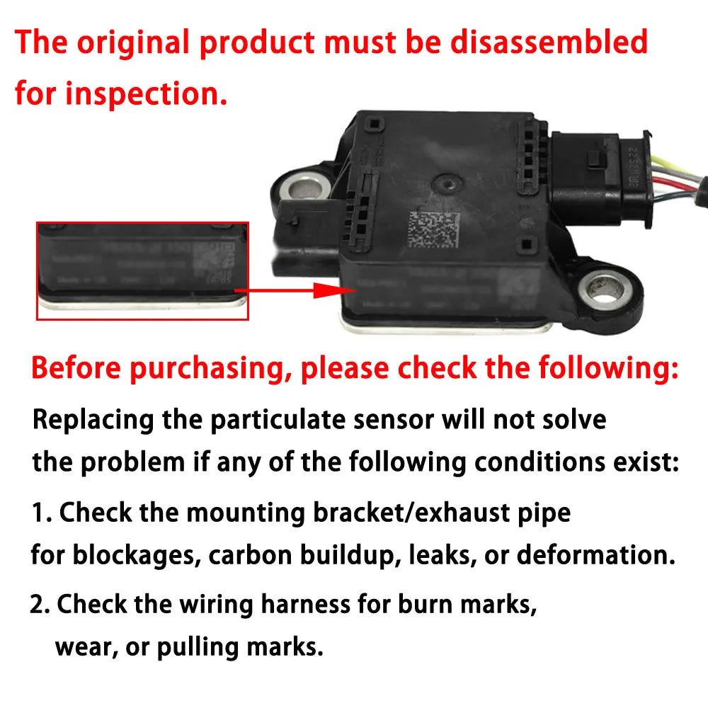 PM Sensor Replace OE 55490639 For Chevrolet Orlando J309 2012-2018 Car Diesel Exhaust Particulate Matter Sensor