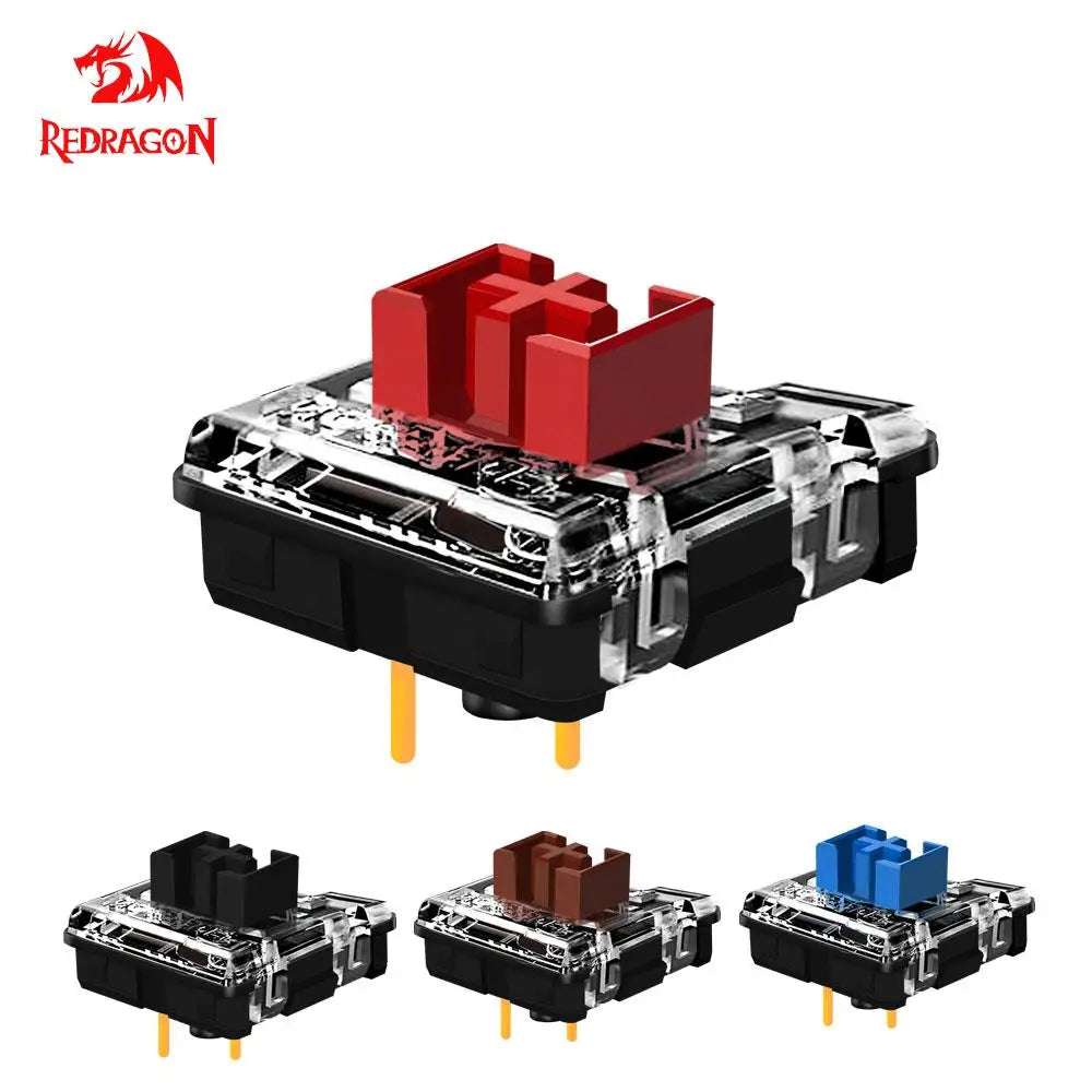 REDRAGON SMD RGB MX Low Profile 5.5 switch 3Pin Clicky Linear Tactile silent Mechanical keyboard red black blue brown Switche
