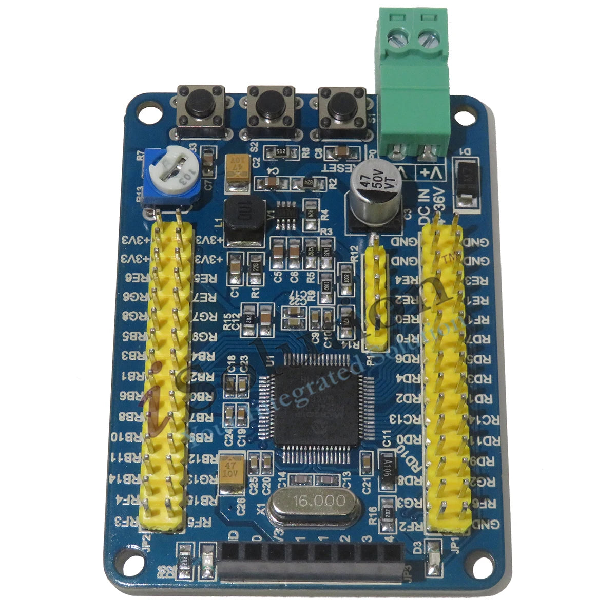 PIC24FJ128GA006 minimum system board PIC 16 bit microcontroller core board dual serial port development board