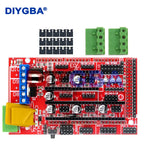 3D Printer 1pcs Mega 2560 R3 + 1pcs RAMPS 1.4 control panel+ 5pcs A4988 or DRV8825 Stepper Motor Drive for 3D printer kit