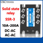 10A 25A 40A 60A 80A 100A 120A 150A 200A Three-Phase Solid state relay 3-32VDC SSR Single Phase DC Control AC AC Control AC