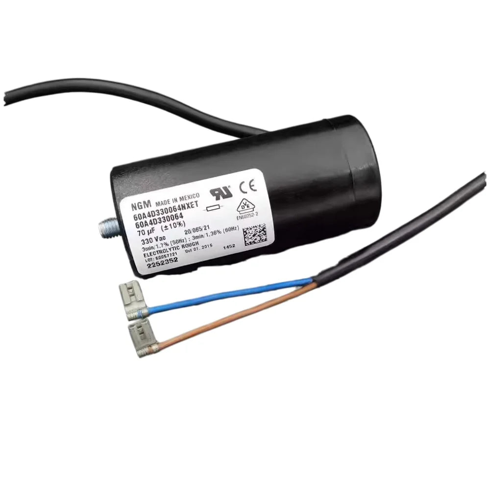 Original 97uf 330V AC 60A Compressor Start Capacitor for Refrigerator Parts Removed from Working Equipment 60A4D330064NXET