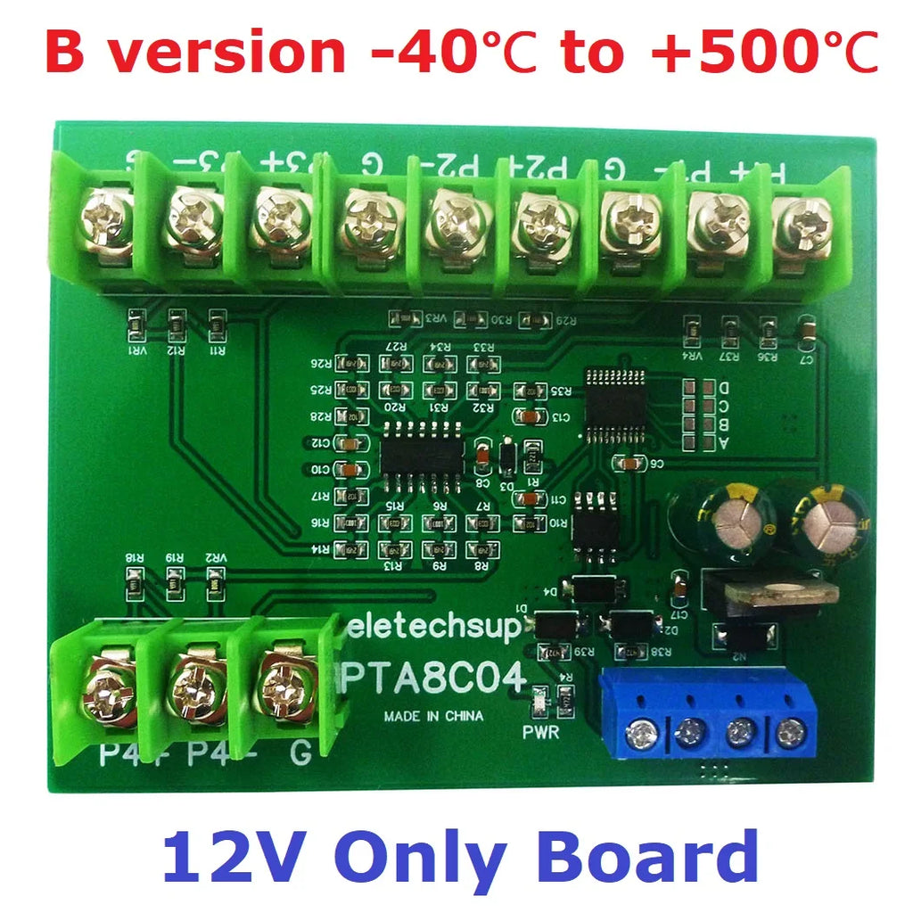 4ch 500 Celsius PT100 Thermocouple RTD Temperature Sensor RS485 Temperature Sensor Module Modbus RTU Board Paperless Recorder