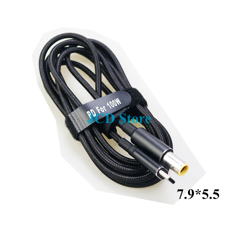 1PCS 100W 5A PD to DC 5.5*2.1 5.5*2.5 7.4*5.0 4.5*3.0 Decoy Trigger Adapter Cable TYPE-C PD Decoy Line Charging Notebook Charger