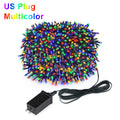 Waterproof LED Christmas Fairy String Lights White Warm RGB Lighting For Curtain Wedding Party Indoor Outdoor Home Decoration