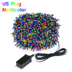 Waterproof LED Christmas Fairy String Lights White Warm RGB Lighting For Curtain Wedding Party Indoor Outdoor Home Decoration