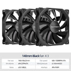 Teucer AF 14025 PC Case Cooling Fan 12V 4Pin PWM MHDB Hydraulic Bearing White 14CM Silent Fan for Computer Radiator Ventilator