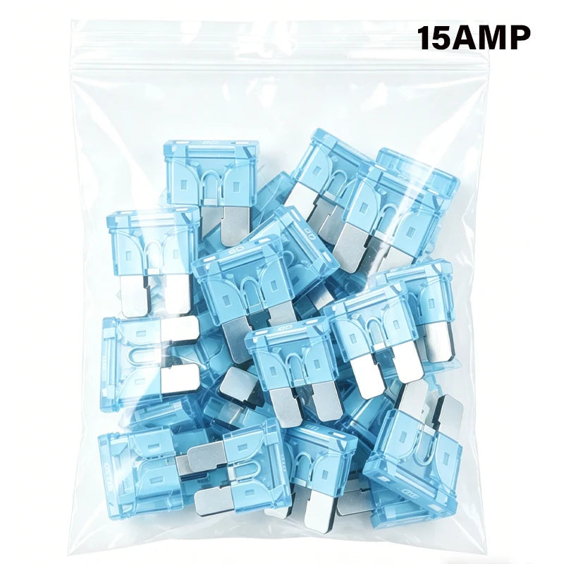 AGASHE 1‑40AWG Inline Blade Fuse Holder 30PCS Blade Fuse Kit Auto RV Truck Boat Marine Vehicle Circuit Protection Replacement