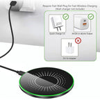 30W Wireless Charger Fast Charging Pad  For iPhone 17 16 15 14 Pro XS Max XR For Samsung S26 S25 S23 S9 S8 Note 10