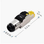 2/6/10Pcs RJ45 CAT6A Cat7 CAT8 Connectors Tool-Free Zinc Alloy Shielded 10G Ethernet Termination Plugs for 23AWG SFTP Cables