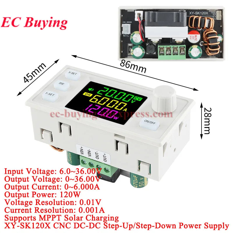 SK150 SK120 SK60 SK150S Buck Boost Converter 150W 120W 60W CNC CC CV MPPT Power DC Adjustable Regulated Solar Charging Module