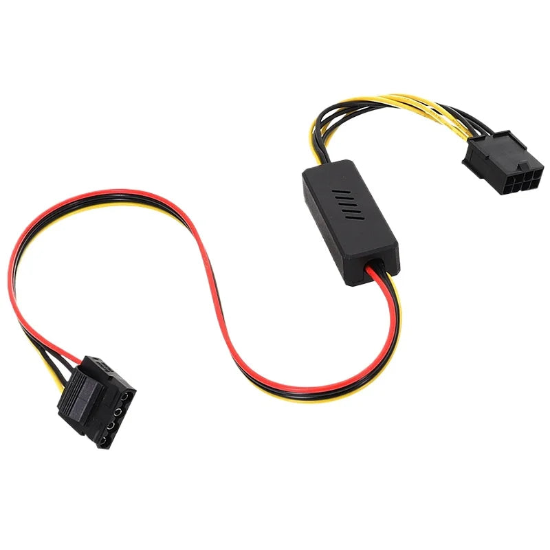 Graphics Card Hard Drive Cable GPU PCIE 8Pin Female To 1 2 3 4 SATA Hard Drive 18awg Power Supply Cable 12V To IDE Molex Cables