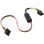 Graphics Card Hard Drive Cable GPU PCIE 8Pin Female To 1 2 3 4 SATA Hard Drive 18awg Power Supply Cable 12V To IDE Molex Cables