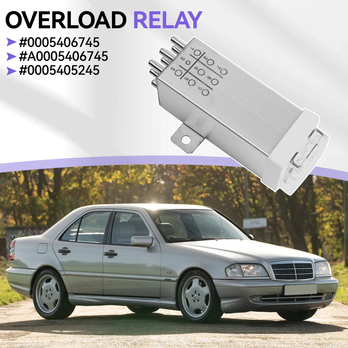 A0005406745 Car Overload Protection Relay 12V 0005406745 for Mercedes Benz C-CLASS E-CLASS W123 W124 W202 300E 300CE E320 300TE