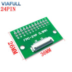 FC/FPC 6-80P to 2.54mm DIP Adapter Board 0.5mm Pitch Flexible Flat Cable Breakout PCB Soldered FR4 Double-Sided Converter Module
