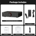AIYIMA A20 PFFB Stereo Power Amplifier TPA3255 HiFi 2.0 Audio Amp 300Wx2 with XLR/RCA Fully Balanced Input HPF High Pass Filter