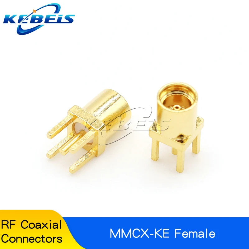 5PCS MCX-KE MCX-JE MCX-KWE MMCX-KE MMCX-JE MMCX-KWE MCX MMCX Male Female Socket PCB Board Socket Right Angle 90 Degree Connector