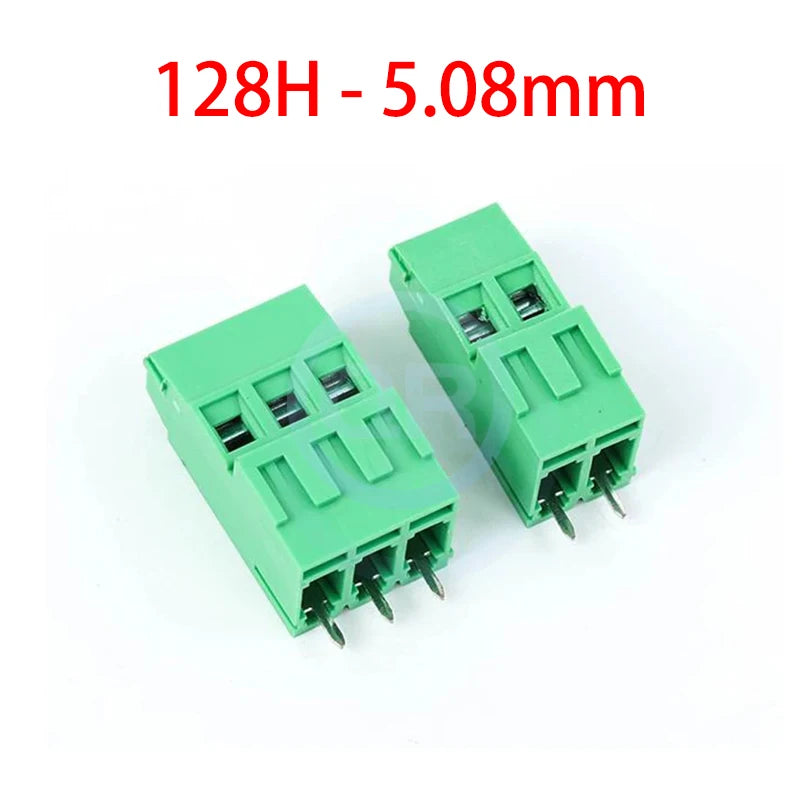 (10 pcs) KF128H KF128L KF128HL 5.0mm 5.08mm Screw PCB Terminal Block Double Row Double Layer High/Low AM128L 128H - 5.0 / 5.08