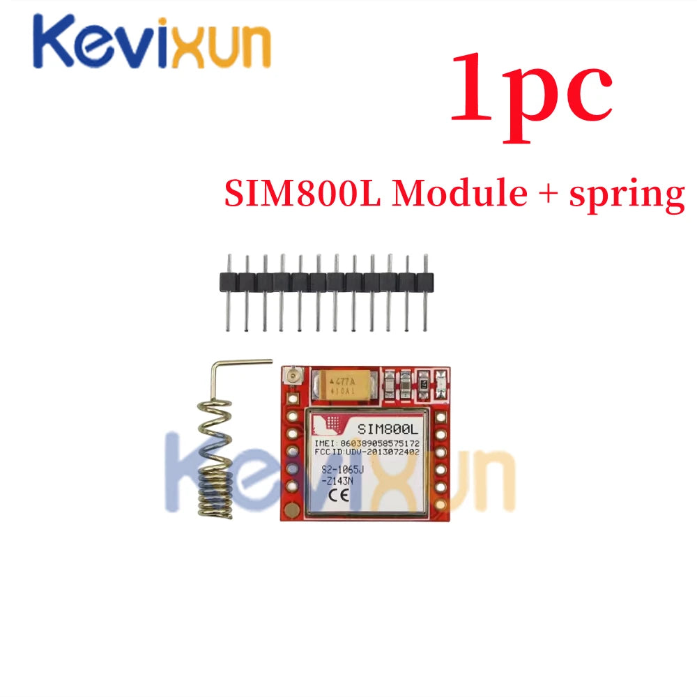 1-10pcs/Smallest SIM800L GPRS GSM Module Kit MicroSIM Card Core BOard Quad-band TTL Serial Port with the antenna