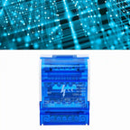 407 Terminal Distribution Box Din Rail 4-Level Single Phase Junction Case with Transparent Cover