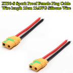XT90 XT90S Male Female Plug Battery Connector with 12AWG Silicone Wire 10cm/15/20/30/50cm for RC Airplane Lipo Battery Drone Car