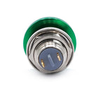 Metal Push Button Switch 12mm Waterproof Momentary Self Reset without Fixation Mushroom Head Switch Oxidation Green 1A 1NO 2pins