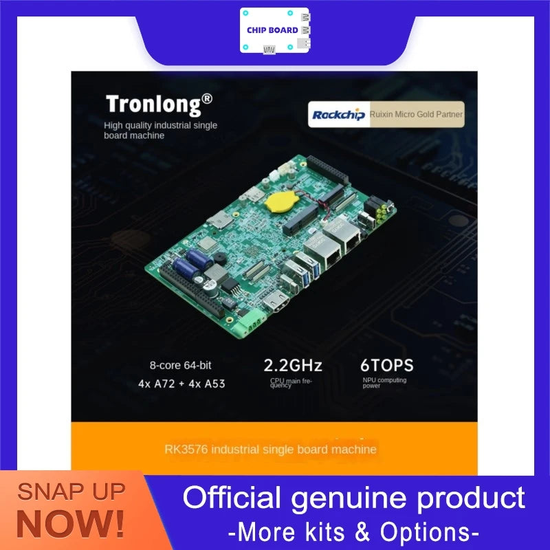 Chuanglong RK3576 Industrial SBC: 8-Core ARM Processor with Embedded Linux for Automation Control