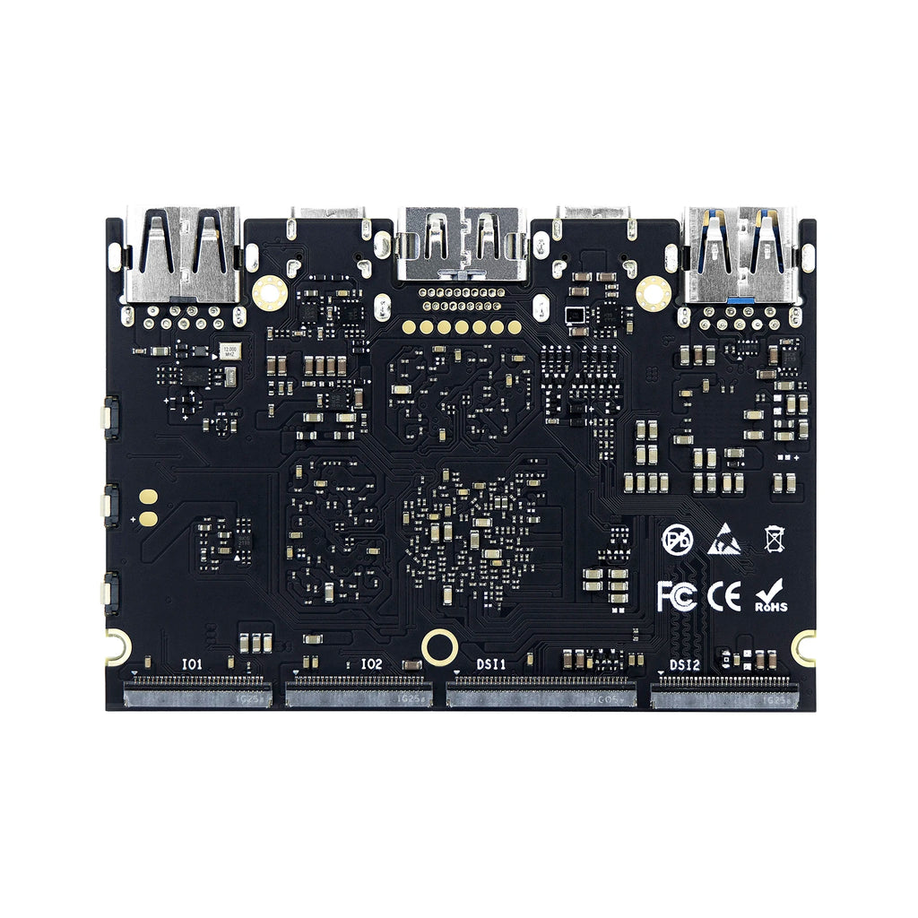 Khadas Edge2 ARM PC/Maker Kit RK3588S2 Single Board Computer with 8-core 64-bit CPU, ARM Mali-G610 MP4 GPU, 6 TOPS AI NPU Wi-Fi