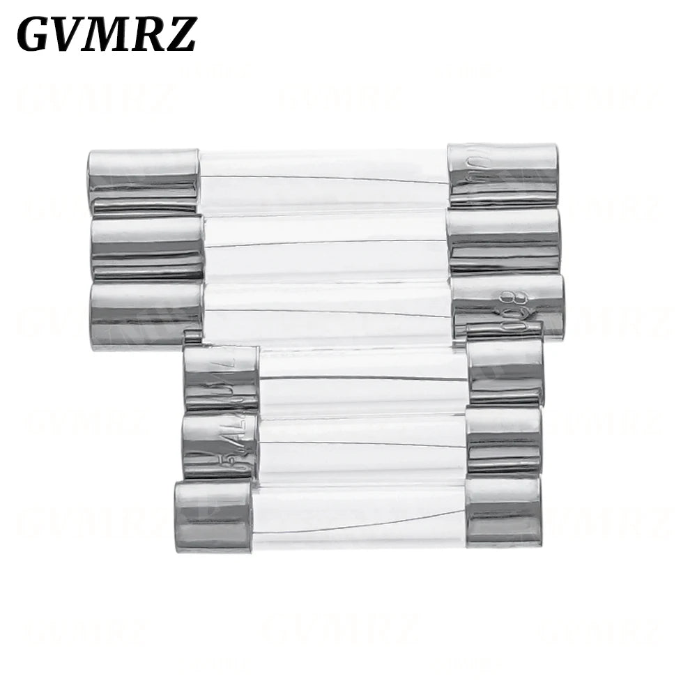 10pcs/lot 5*20mm 6*30mm Fast Blow Glass Tube Fuses 5x20 6x30 mm 250V 0.5 1 2 3 4 5 6 8 10 15 20 25 30 A AMP Fuse
